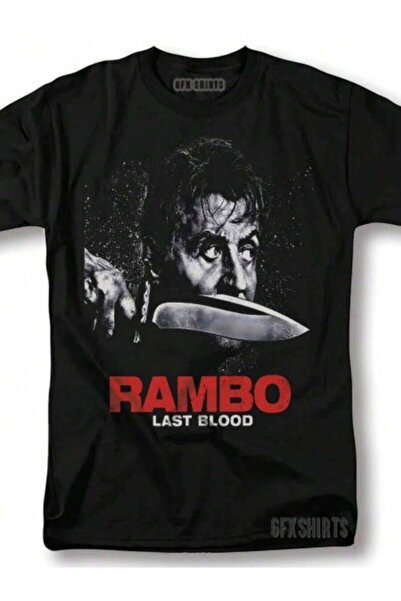 9TAY Shirt Last Blood Movie Classic Retro Vintage Graphic Design-Shirt