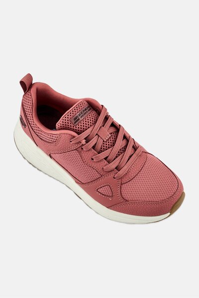 SKECHERS Women Retro Clean Lace Up Outdoor Shoes, Old Rose