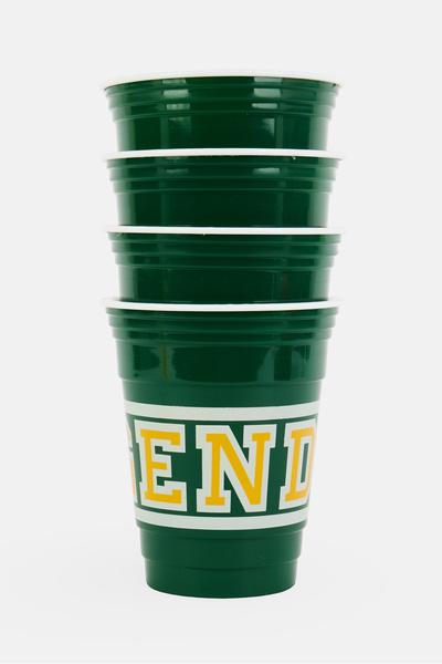 R Squared Zrike 4 Pieces Disney Goofy Varsity Party Cup 508ml, Green