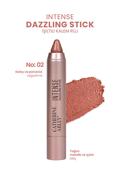 Catherine Arley INTENSE DAZZLING STICK RUJ NO 02 SUNSET SPARK