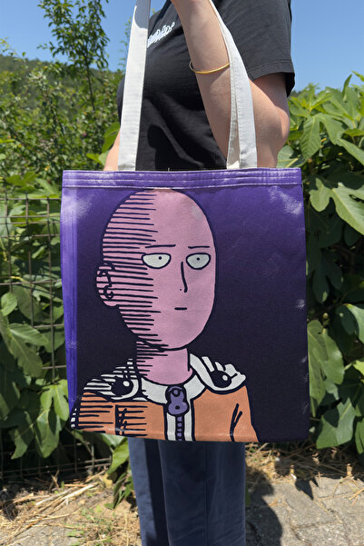 ZipZap One Punch Man V1 Summer Winter Double-Sided Canvas Print Tote Bag Anim...