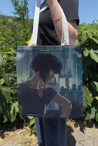 ZipZap Ghost in the Shell V4 Summer Winter Double-Sided Canvas Printing Tote ...