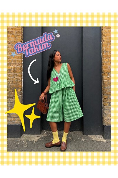 ADABOSTAN No Nazar Please! Fırfır Yelek Bermuda Takım