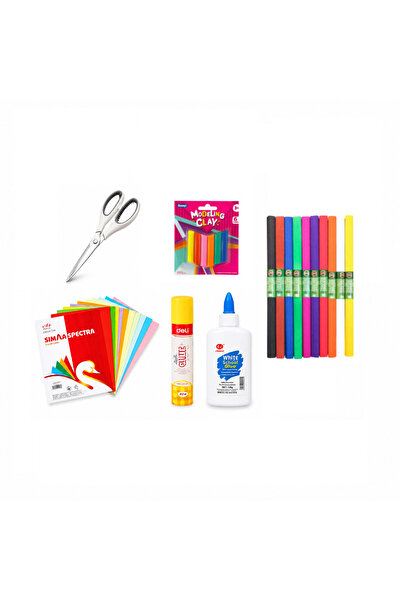 Bsr Top Bottom Set of 6 school supplies, for crafting, multicolor