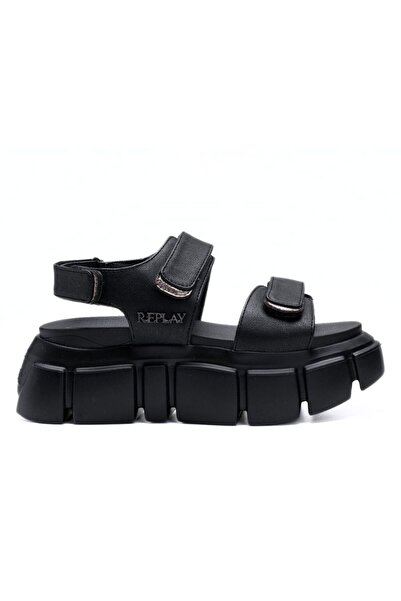 Replay ΓΥΝΑΙΚΕΙΟ ΣΑΝΔΑΛΙ NUSTY VELCRO GWP6Q .002.C0003S 003 ΜΑΥΡΟ