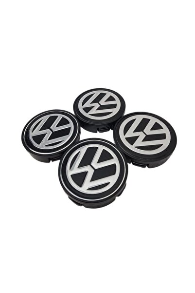 GARDENAUTO مجموعة غطاء محور العجلة من فولكس فاجن مكونة من 4 قطع 5.5 سم
