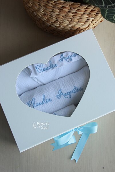 Flowers of Soul Trusou pentru botez – Baby Blue