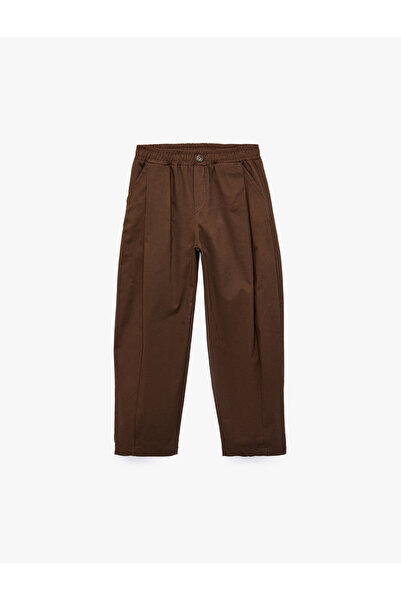 Koton Pile Detailed Cotton Oversize Balloon Pants