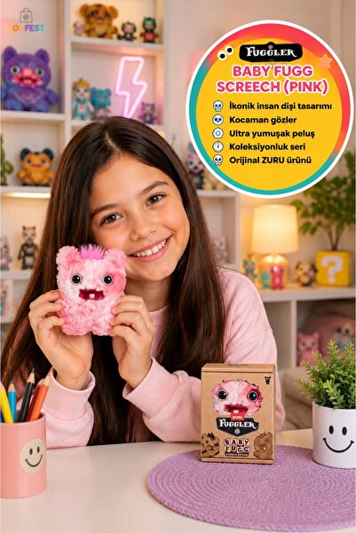 TOYFEST لعبة فوجلر بيبي فوغ سكريتش الوردية المصنوعة من القطيفة قابلة للتجميع،...
