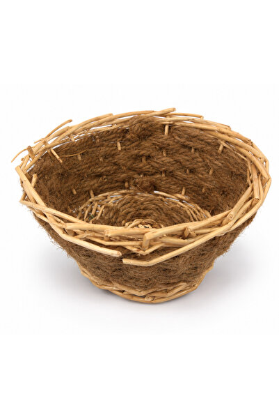 Generic Brand Wicker and Coconut Fiber Bird Nest for Ornamental Birds - Comfo...