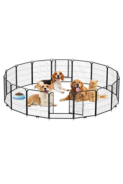 Garvee with Single Box Steel Material Beveled Pet Fence - Stylish, Practical,...