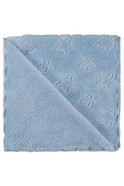 Civil Baby Star Patterned 90X90 cm Blanket - Blue