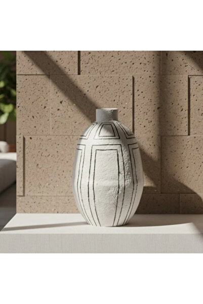 Generic Brand Ma-Pm-A25-06 Handmade Decorative Piece - 30X30X42 cm - White