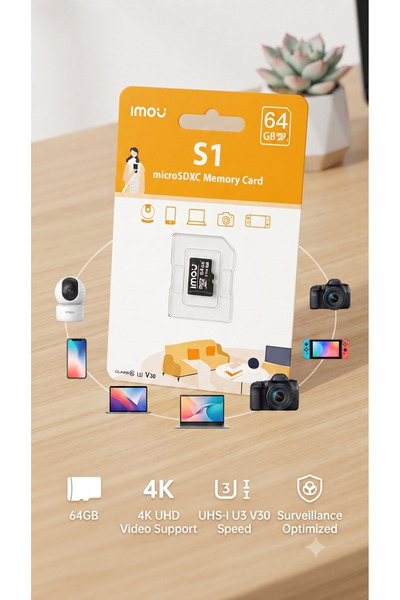 Imou 64 GB Micro SDXC Hafıza Kartı