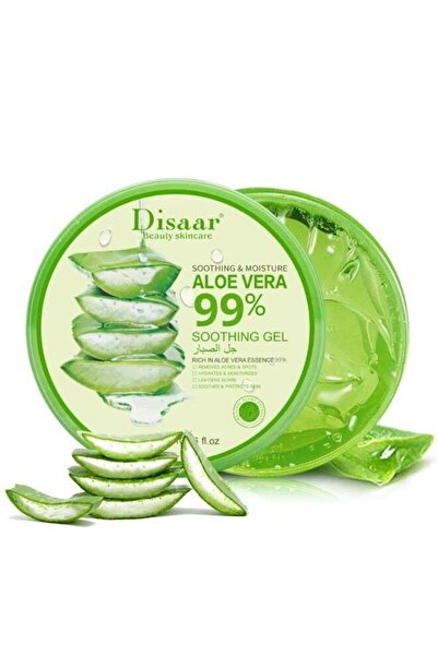 Disaar 300ml Natural Aloe Vera Gel for Face & Body, Soothing & Moisturizing 9...
