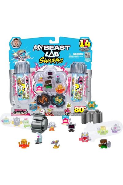Moose Toys مجموعة مختبرات MrBeast الضخمة - سلسلة Battle Fusion (الحزمة 4)