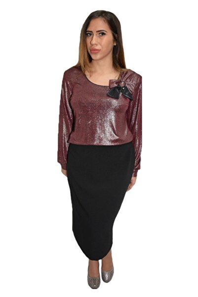 OEM Fusta casual ,croiala dreapta,nuanta neagra