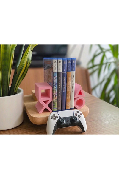 Goplast Premium PS5 Logolu CD Stand Rafı, İkonik Tuş Simgeli Oyun Kutusu (CD)...