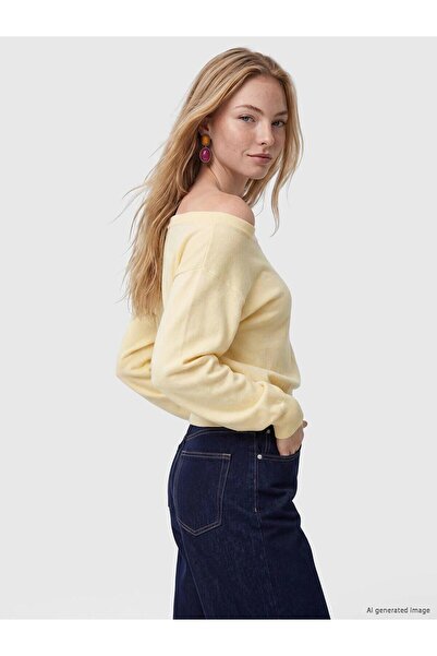 LC Waikiki Boat Neck Women's Knitwear Sweater (W6)