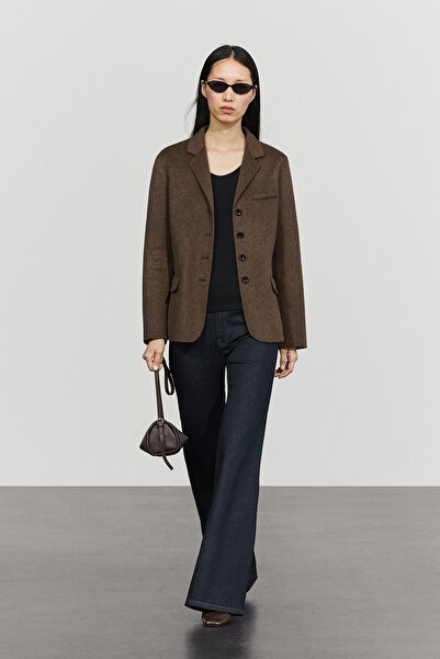 Massimo Dutti Yün karışımlı blazer