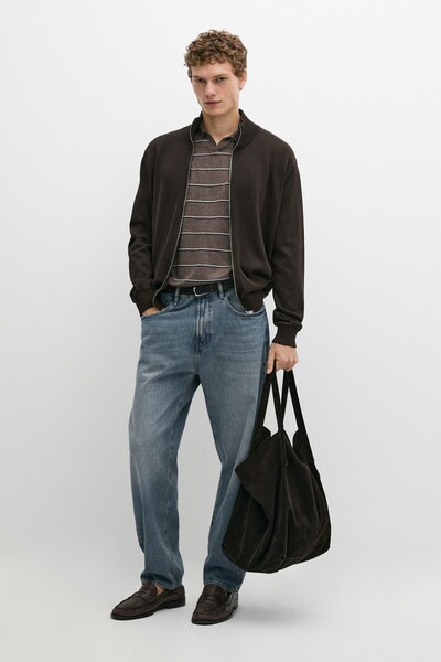 Massimo Dutti %100 Pamuklu Triko Hırka