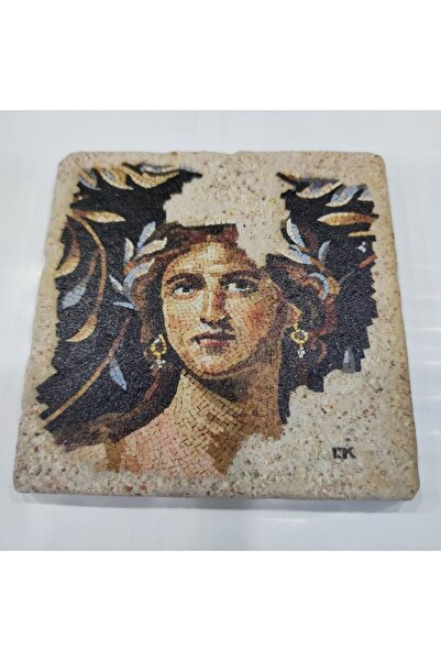 Şeker Portakalım Decorative Figured Special Size 20X20X1 cm Natural Stone Bat...