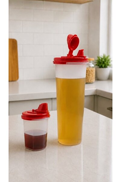 Tupperware Yağdanlık Oval 1.1 LT ve 2 Adet 440 ML.