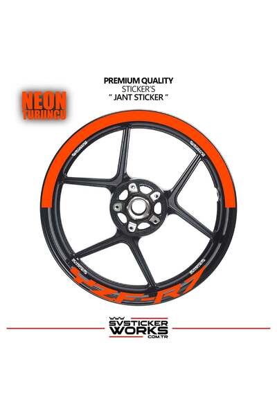 ARONA Yamaha Yzf-R7 Wheel Rim Strip – Half Rim Cover & Yzf-R7 Lettering Stick...