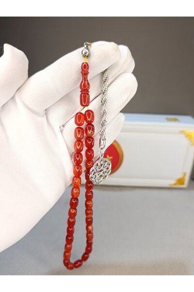 HALİL KOÇAK Hareli Red Color Fire Carnelian Praying Beads