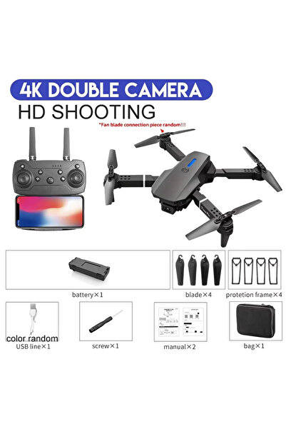 choice2 4K-Black-DC-1B E88 Professional Wide Angle RC Drone with HD 4K Camera...