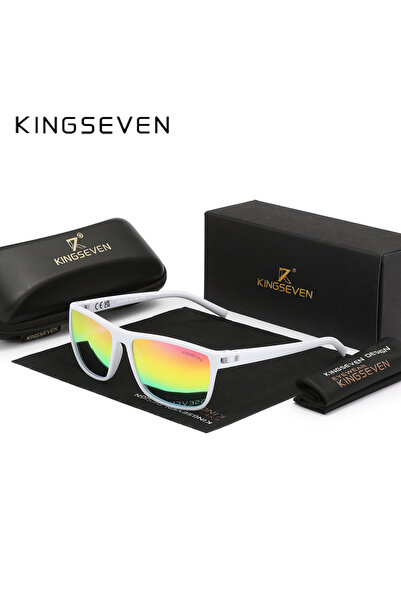 Choice White Rainbow KINGSEVEN 2024 Polarized Sunglasses Women Driving Classi...
