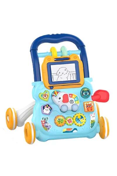 huanger Premergător educativ 2-în-1 cu tablă de scris, elefant muzical, oglin...