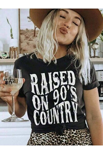 23ERVA Raised On Vintage 90s Western TShirt, Music Shirt, Country Concert Tee...