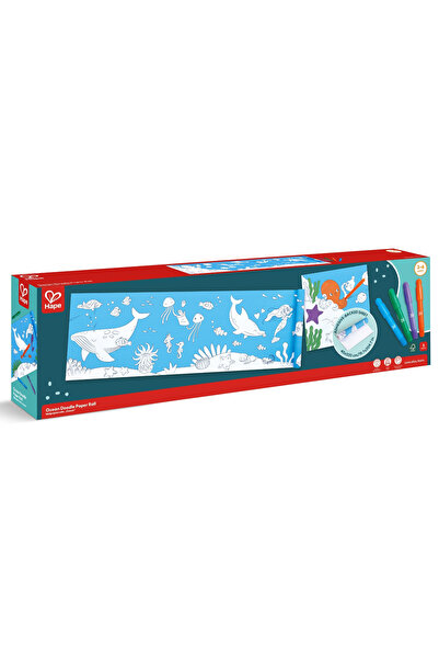 Hape Set creativ, Hape, Rola de hartie de colorat, Ocean