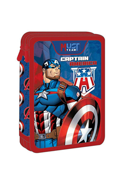 Diakakis Must Team διπλής χωρητικότητας κασετίνα Captain America 000506307
