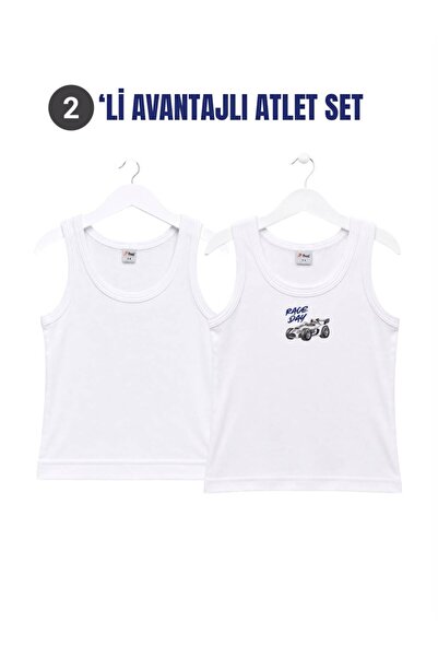 H&C COOLBOY H&C قميص داخلي للأولاد مكون من قطعتين، مطبوع بدون طباعة، 100% قطن...