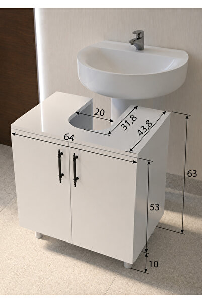 DG MDF lavabo altı dolap