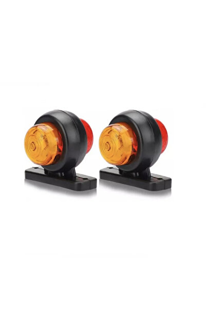 OEM LED Φώτα Όγκου Αδιάβροχα 12V Κόκκινου-Πορτοκαλί Φωτισμού 2τμχ-OEM.