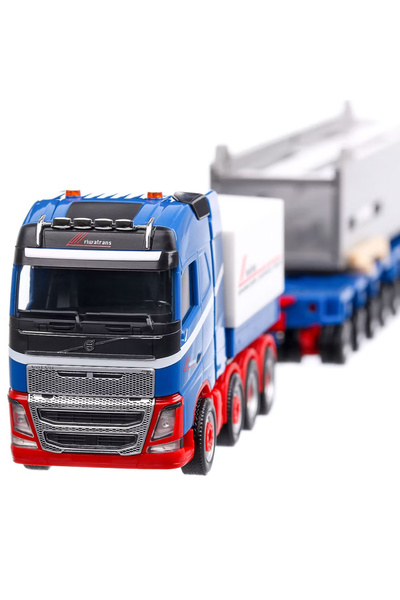 Herpa Sigilat- Volvo FH16 2014 Autospeciala Gabarit Depasit Albastru cu Alb s...