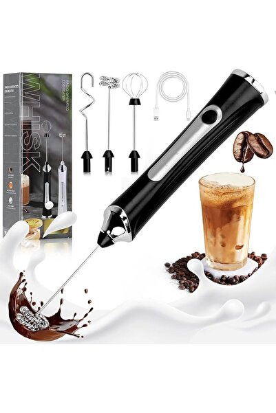 ANYOUI Rechargeable Milk Frother, Handheld Electric Foam Maker, Whisk Drink M...