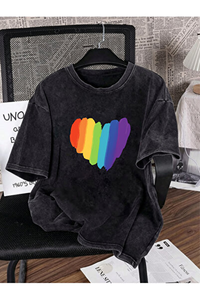 Prekarya design Unisex Oversize Vintage Washed Street Style Street Fashion Co...