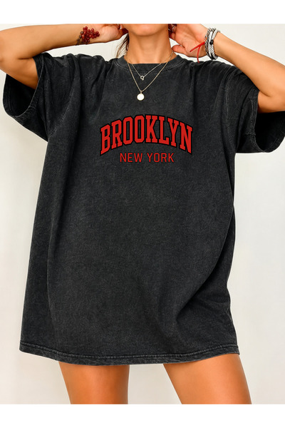 Pink Sky Unisex Oversize Vintage Washed Street Style Street Fashion Cotton Co...
