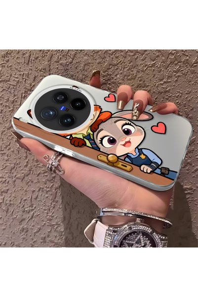 CHICASELUX Vivo X300 Pro Compatible High Quality Cartoon Fox and Rabbit Coupl...