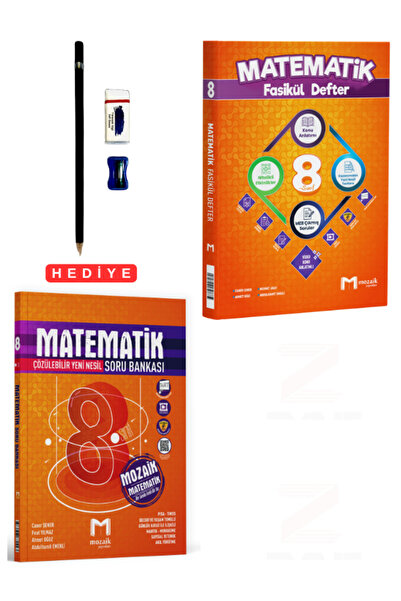 Mozaik Yayınları 8.Sınıf Matematik Fasikül Defter ve Soru Bankası 2 Kitap Set...