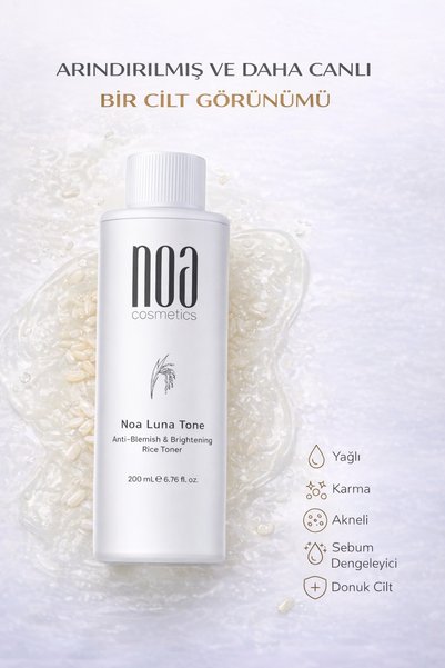 noa cosmetics Anti-Blemish Pore Tightening Brightening Rice Water Tonic 2X200 ml