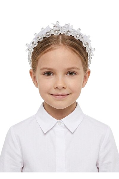 Bidani -Aimee Crystal White Headband