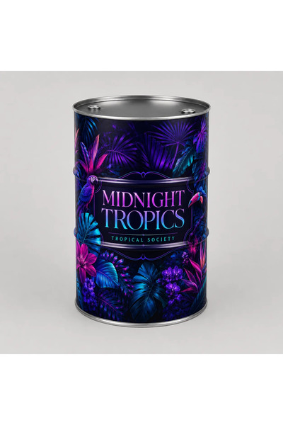 Generic Brand Masă tip butoi personalizată CISKO Midnight Tropics – Tropical ...