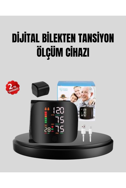Marsilyan Bilekten Ölçüm Dijital Tansiyon Aleti – Renkli Risk Göstergeli ve Aritmi Uyarılı ILKELGRP-5835