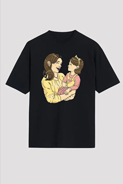 UFC 1985 TOP BRAND Mother's Day Gift Mother-Daughter Themed Printed Oversize ...