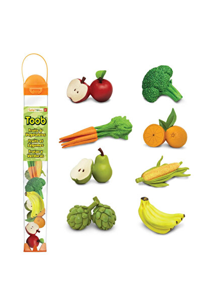 Safari Ltd Fructe și Legume. Set de figurine într-un tub